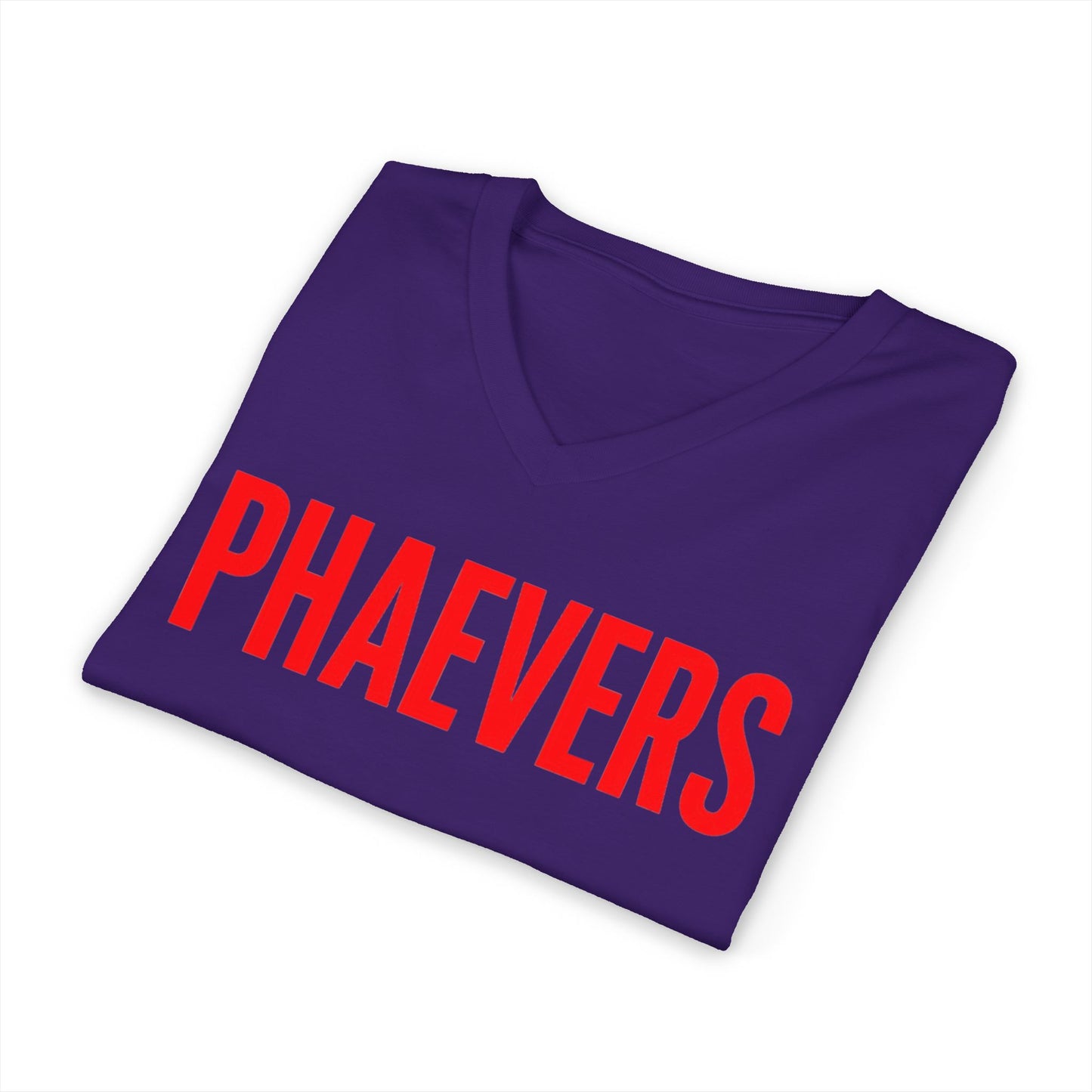 HER PHAEVERS RED V-NECK