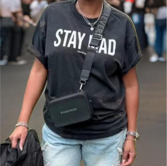 PHAEVERS KEEP Carbon-Lined Belt Bag β Odor-Resistant Waist Pack with Removable Shoulder Strap, 7.4x5x1.9 in β Black