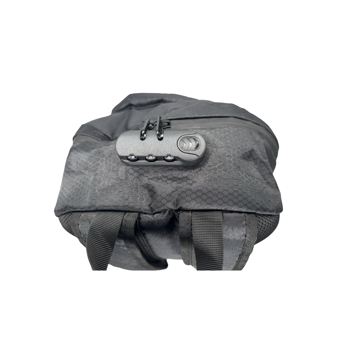 PHAEVERS Lockable Carbon-Lined Backpack – Odor-Resistant Travel Bag with Combo Lock, 18x12x6 in – Black