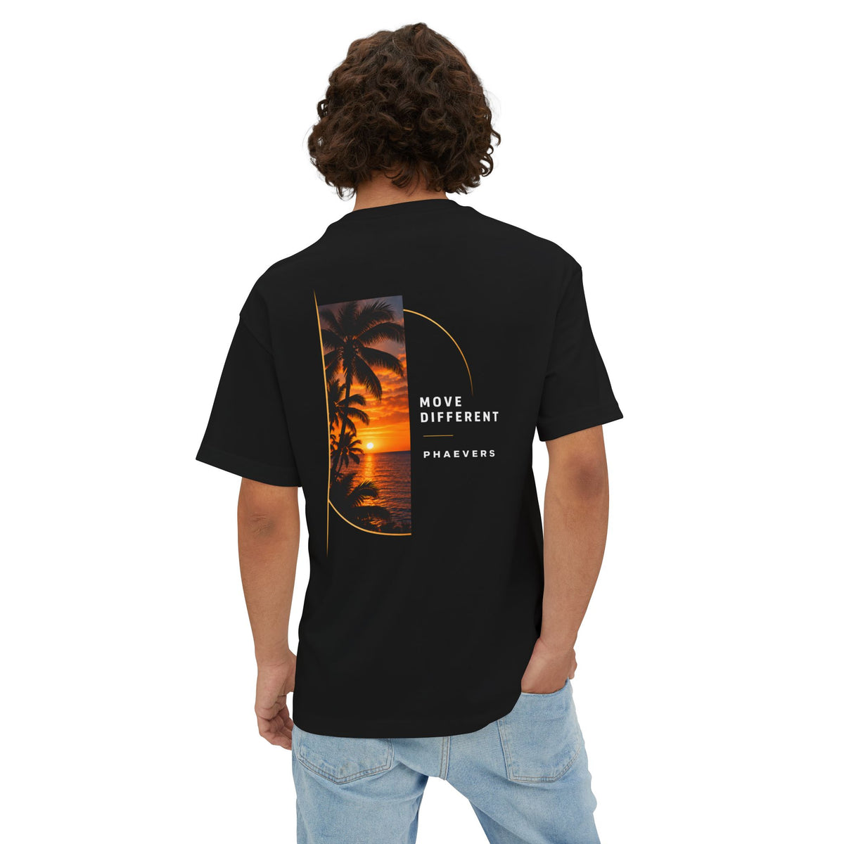 PHAEVERS MOVE DIFFERENT Sunset Oversized Tee