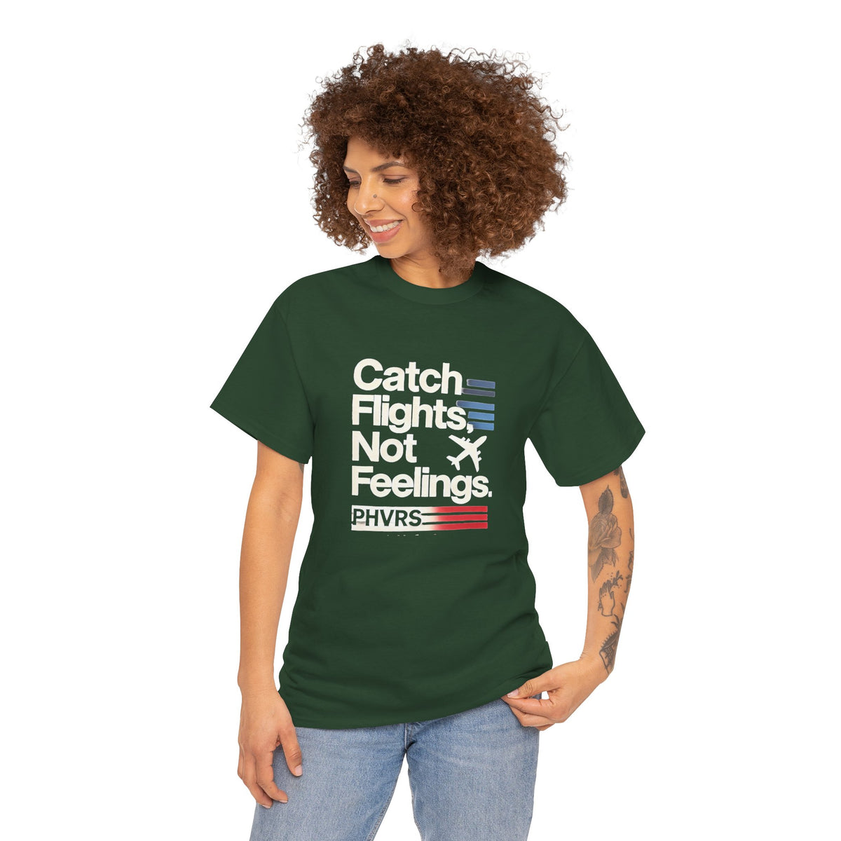 PHVRS CATCH FLIGHTS NOT FEELINGS TEE