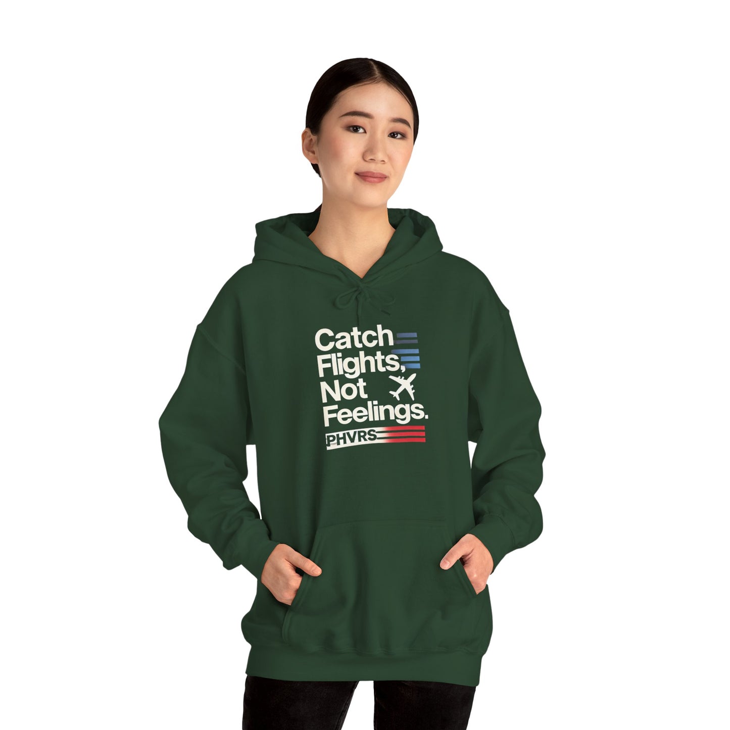 Catch Flights Not Feelings PHVRS Unisex Heavy Hoodie