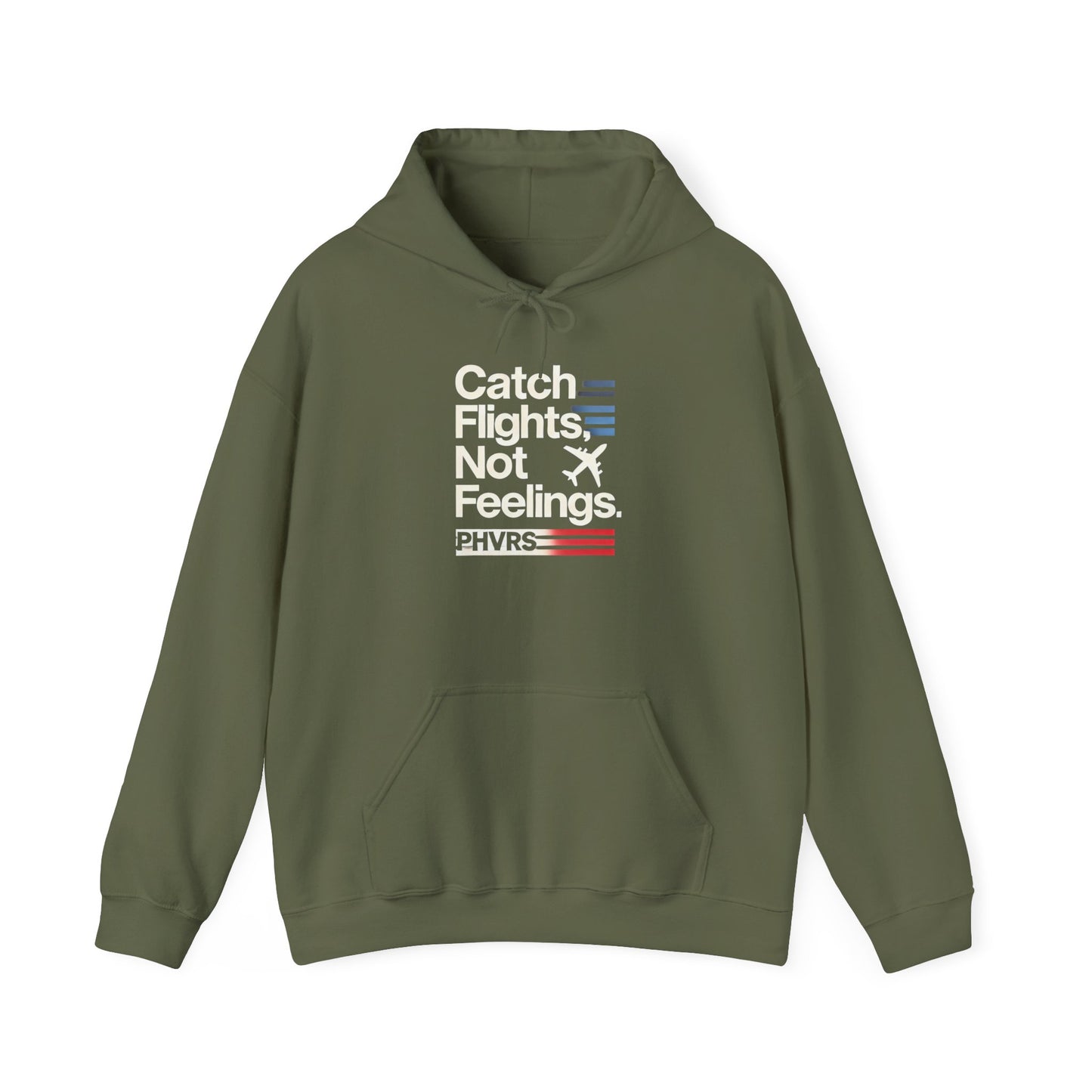 Catch Flights Not Feelings PHVRS Unisex Heavy Hoodie