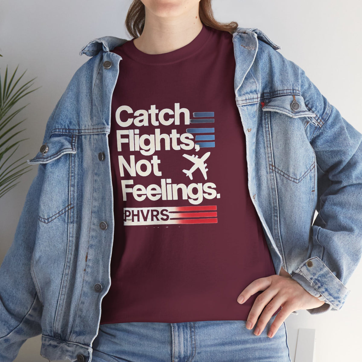PHVRS CATCH FLIGHTS NOT FEELINGS TEE