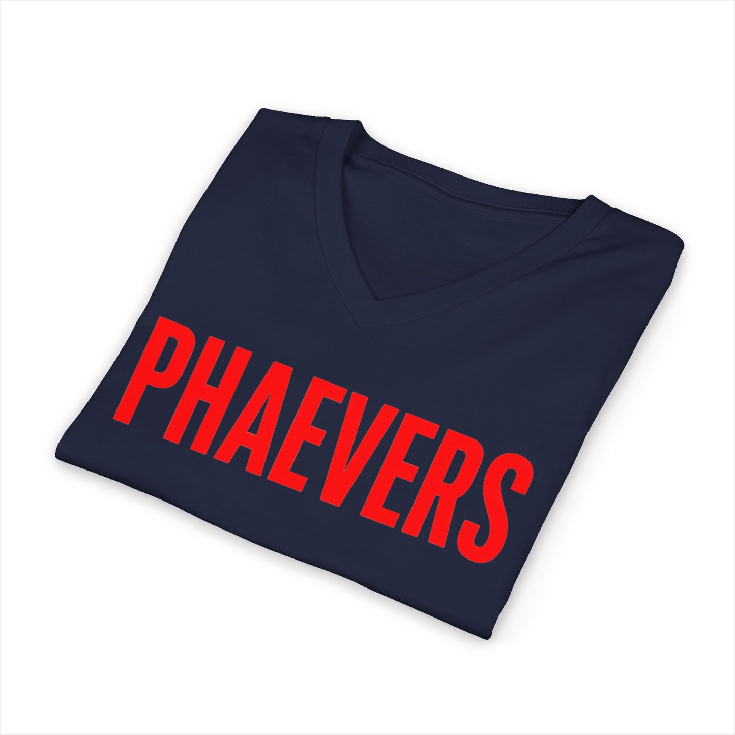 HER PHAEVERS RED V-NECK