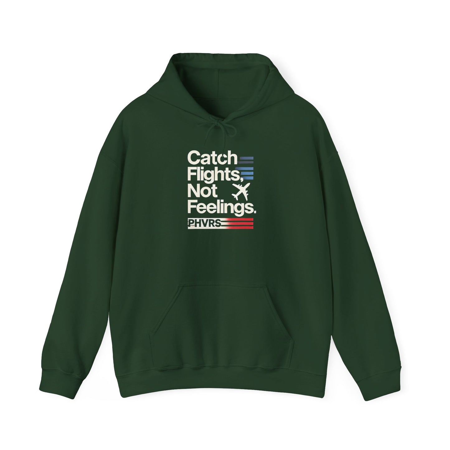 Catch Flights Not Feelings PHVRS Unisex Heavy Hoodie