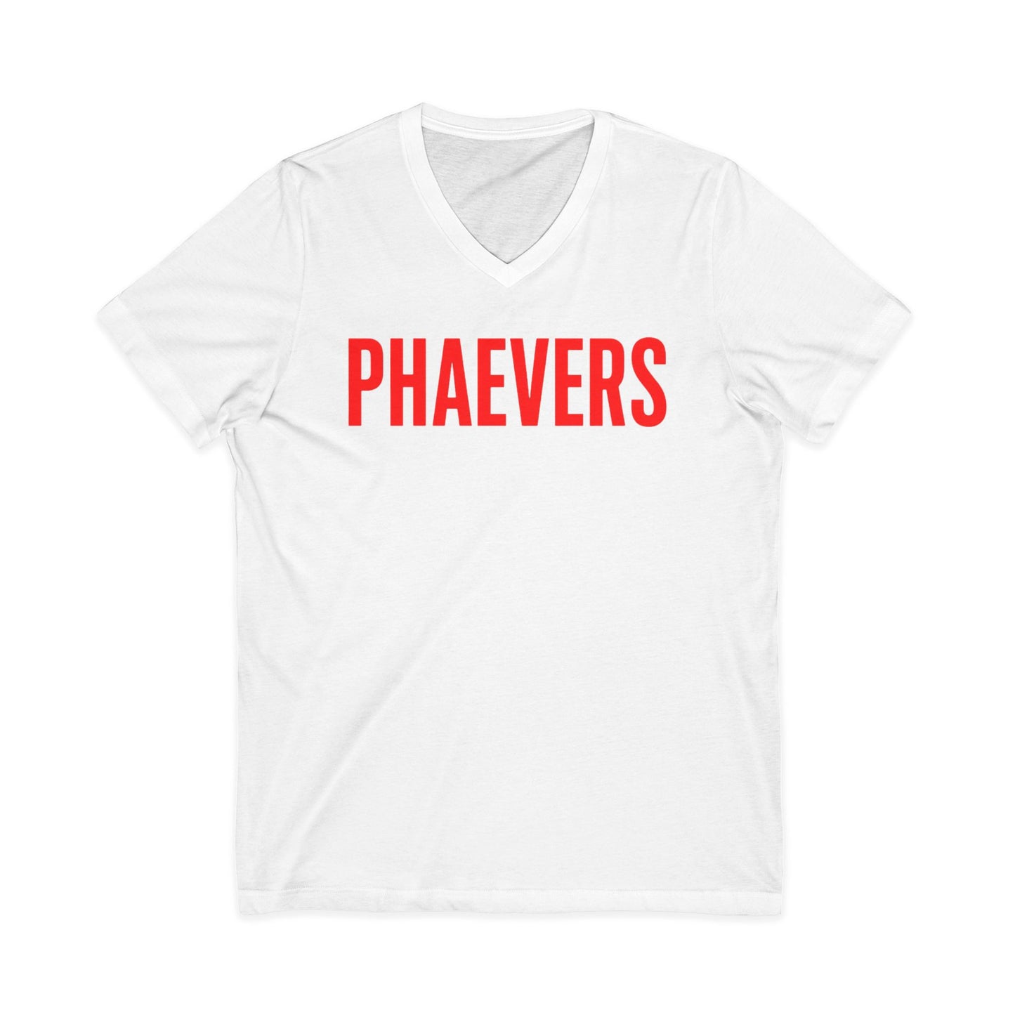 HER PHAEVERS RED V-NECK
