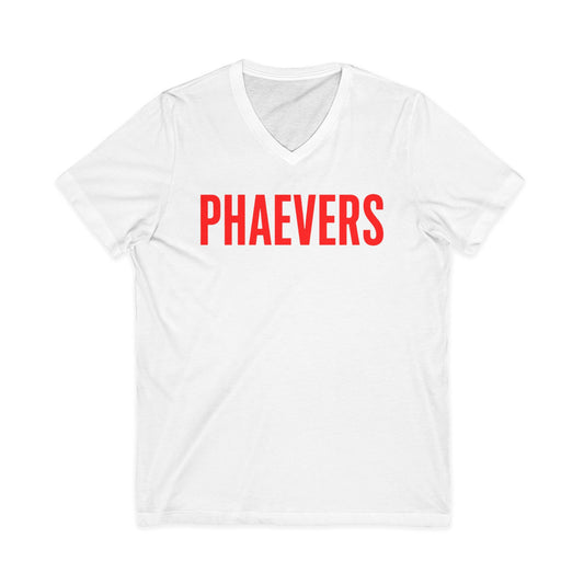 HER PHAEVERS RED V-NECK