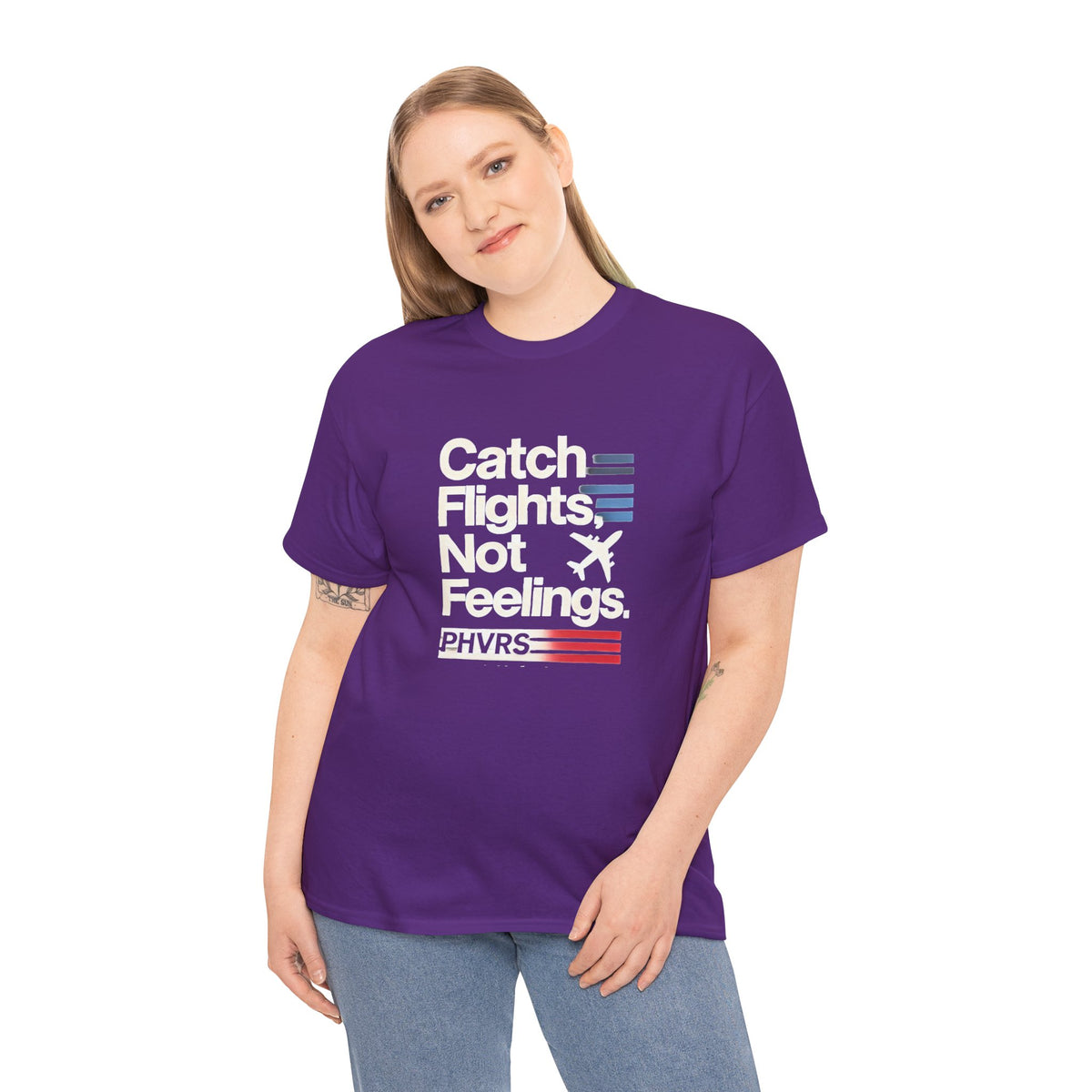 PHVRS CATCH FLIGHTS NOT FEELINGS TEE