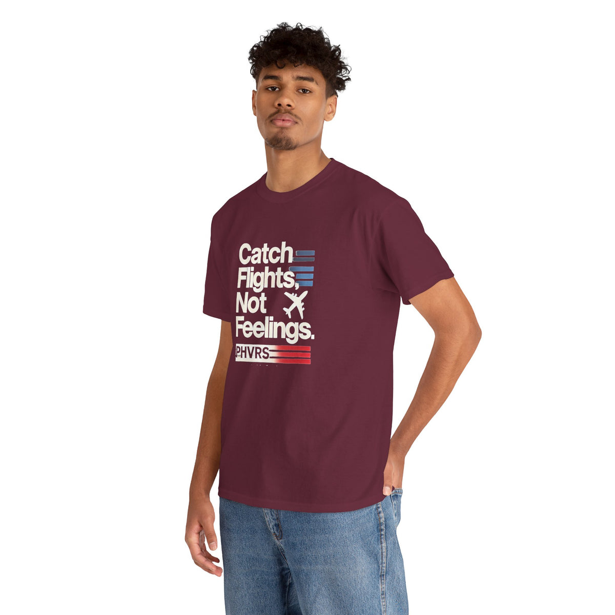 PHVRS CATCH FLIGHTS NOT FEELINGS TEE