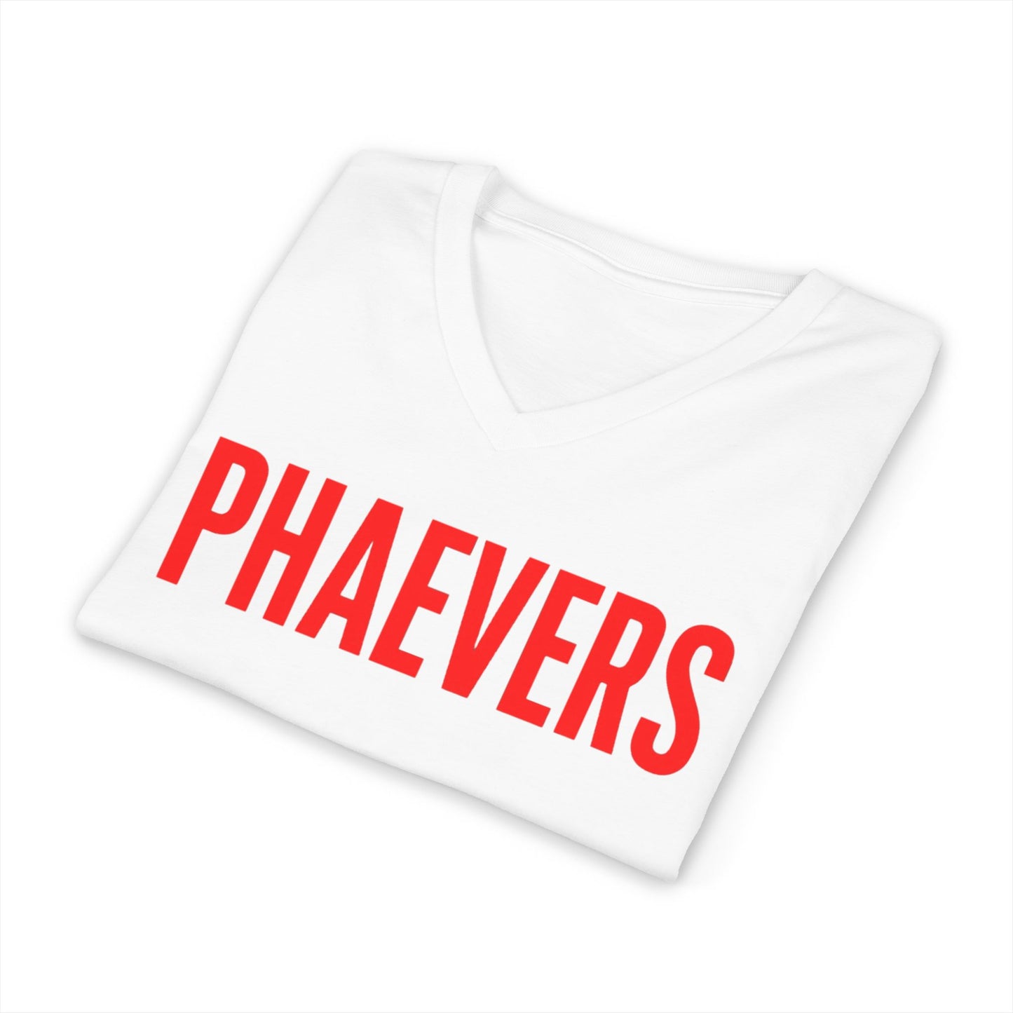 HER PHAEVERS RED V-NECK