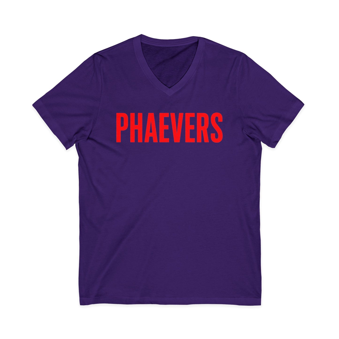 HER PHAEVERS RED V-NECK